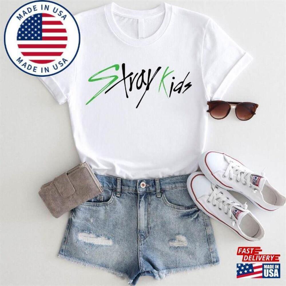 Stray Kids Green Logo World Tour Shirt K Unisex